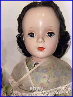 Set Of 4 Vintage Madame Alexander Little Women Hard Plastic Dolls 14 VERY NICE