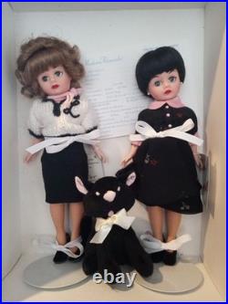 Set Of Madame Alexander 10 Laverne And Shirley & BooBoo Cat T. V Show -NRFB