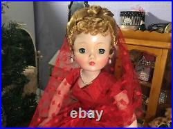 Spectacular Vintage Madame Alexander Cissy LADY IN RED Ready for Christmas