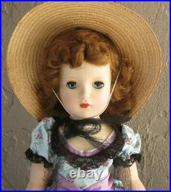 Stunning Museum Quality 1953 Madame Alexander Picnic Day Glamour Girl 18 Doll