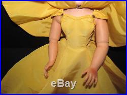 Super Rare #2098 Cissy Gold Tafeta Dress with Cape Madame Alexander Doll 1955