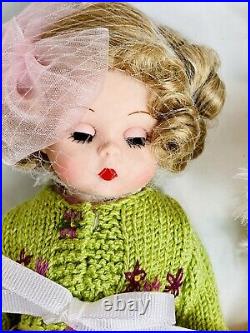 The Four of Us! Madame Alexander Doll & Mohair Set 8 Mint in Box