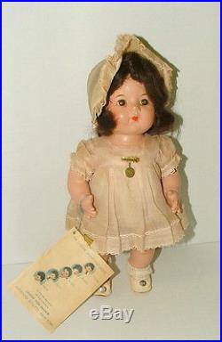 VINTAGE 1936 MADAME ALEXANDER DIONNE QUINTUPLET YVONNE DOLL 11 INCHES TALL