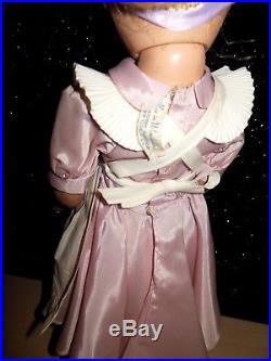 VINTAGE 1950s Madame Alexander 16 Alice in Wonderland Maggie face HARD PLASTIC