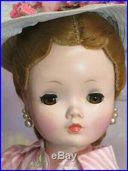 VINTAGE 1950s Madame Alexander CISSY DOLL blonde 20 hard plastic TAGGED DRESS