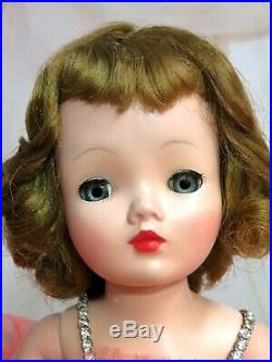 VINTAGE 1950s Madame Alexander CISSY DOLL in TAFFETA TULLE DRESS 20 Tosca hair