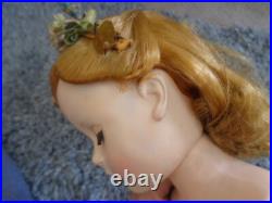 VINTAGE 50S PLASTIC MADAME ALEXANDER BLONDE BALLERINA 17.5 DOLL With CLOTHES LOT
