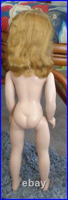 VINTAGE 50S PLASTIC MADAME ALEXANDER BLONDE BALLERINA 17.5 DOLL With CLOTHES LOT