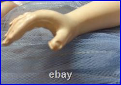 VINTAGE 50S PLASTIC MADAME ALEXANDER BLONDE BALLERINA 17.5 DOLL With CLOTHES LOT