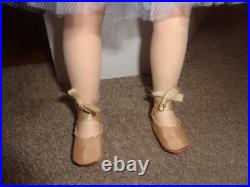 VINTAGE 50S PLASTIC MADAME ALEXANDER BLONDE BALLERINA 17.5 DOLL With CLOTHES LOT