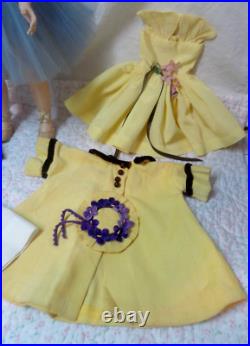 VINTAGE 50S PLASTIC MADAME ALEXANDER BLONDE BALLERINA 17.5 DOLL With CLOTHES LOT