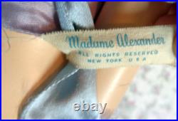 VINTAGE 50S PLASTIC MADAME ALEXANDER BLONDE BALLERINA 17.5 DOLL With CLOTHES LOT