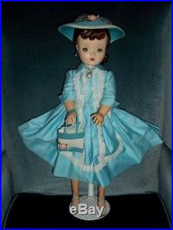 VINTAGE CISSY STUNNING BRUNETTE DOLLTAGGED 2130 DRESS WithSLIP PANTIES/HOSE/ACCES