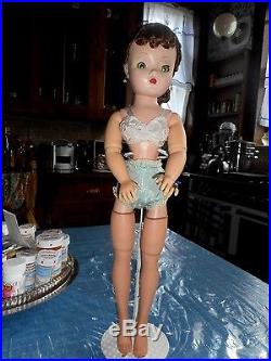 VINTAGE CISSY STUNNING BRUNETTE DOLLTAGGED 2130 DRESS WithSLIP PANTIES/HOSE/ACCES