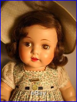 VINTAGE Dionne QUINTUPLET Doll CECILLE from MADAME ALEXANDER Human HAIR with PIN