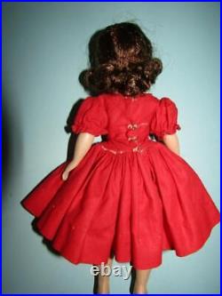 VINTAGE MADAME ALEXANDER CISSETTE DOLL IN TAGGED OUTFIT 1950'S TRIPLE STItCH WIG