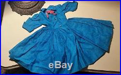 Vintage Madame Alexander Cissy Tagged Blue Rhinestone Party Dress
