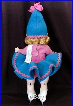 Vintage Madame Alexander-kins Tagged Wendy Goes Ice Skating Doll Made In 1956