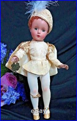 VINTAGE Madame ALEXANDER Cinderella & Prince Charming 14 TAGGED original 1950
