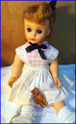 VINTAGE Madame Alexander 1950s 15 inch hard plastic doll