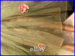 VINTAGE Madame Alexander Cissy doll with rare green tulle gown