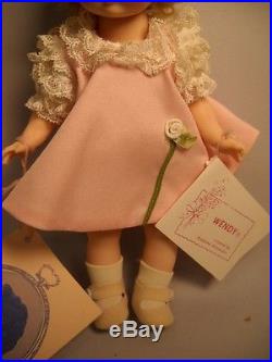 VINTAGE Wendy Kin MADAME ALEXANDER Small Doll BENDABLE in Pink Dress & Snap Shoe
