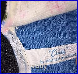 VIntage 1950s Madame Alexander Cissy Blue Velvet Slacks & Matching Top Tagged