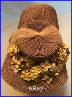 VIntage Madame Alexander Cissy Doll 1958 Purple Butterfly Dress HTF & Rare Hat