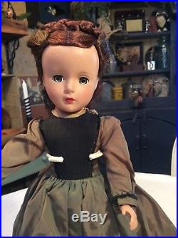 VNTG 14 Madame Alexander Little Women MARME strung doll, MA tagged dress