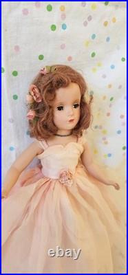 VTF Madame Alexander 14 BRIDESMAID Margaret Rose 1950's Mohair Wig