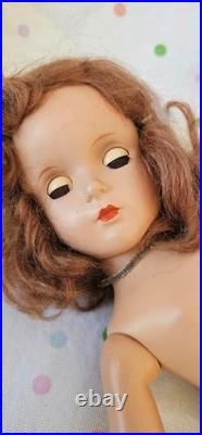 VTF Madame Alexander 14 BRIDESMAID Margaret Rose 1950's Mohair Wig