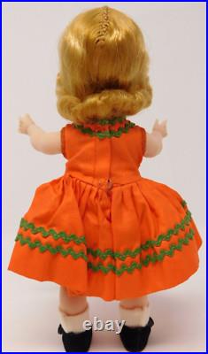 VTG 1957 Madame Alexanderkins BKW #326 WENDY SWEET AS LOLLIPOP Orange Dress Doll