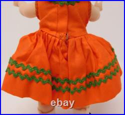 VTG 1957 Madame Alexanderkins BKW #326 WENDY SWEET AS LOLLIPOP Orange Dress Doll
