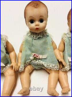VTG Fisher Quintuplets 1964 Madame Alexander 7 Dolls