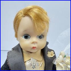 VTG Lot of (2) Madame Alexander-kins Wendy face 8 Doll Blonde Bride & Groom BKW