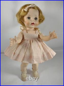 VTG Madame Alexander Caroline Kennedy 14 Doll 1961 Original Tagged Dress VG+ A6