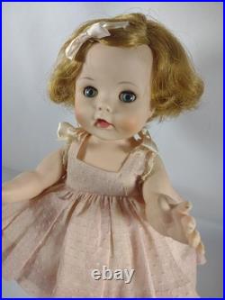 VTG Madame Alexander Caroline Kennedy 14 Doll 1961 Original Tagged Dress VG+ A6