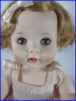 VTG Madame Alexander Caroline Kennedy 14 Doll 1961 Original Tagged Dress VG+ A6