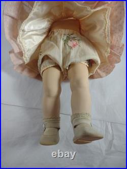 VTG Madame Alexander Caroline Kennedy 14 Doll 1961 Original Tagged Dress VG+ A6