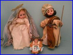 VTG Madame Alexander Nativity Doll Collection Lot 7 Dolls & Baby Jesus Boxes