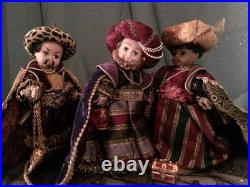 VTG Madame Alexander Nativity Doll Collection Lot 7 Dolls & Baby Jesus Boxes