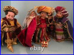 VTG Madame Alexander Nativity Doll Collection Lot 7 Dolls & Baby Jesus Boxes
