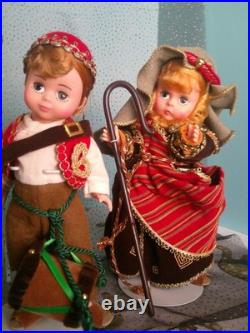 VTG Madame Alexander Nativity Doll Collection Lot 7 Dolls & Baby Jesus Boxes