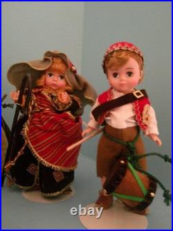 VTG Madame Alexander Nativity Doll Collection Lot 7 Dolls & Baby Jesus Boxes