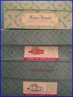 VTG Madame Alexander Nativity Doll Collection Lot 7 Dolls & Baby Jesus Boxes