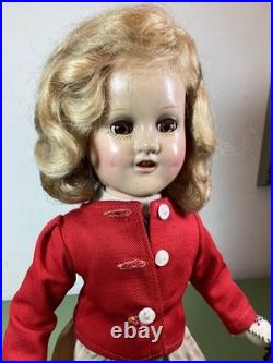 Very Rare 1939 Alexander 14 Sonja Henie Skiing Doll- All original with Clear Eyes