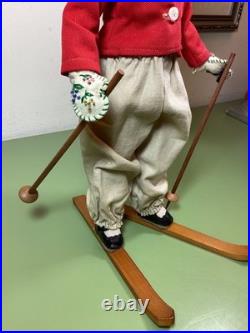 Very Rare 1939 Alexander 14 Sonja Henie Skiing Doll- All original with Clear Eyes