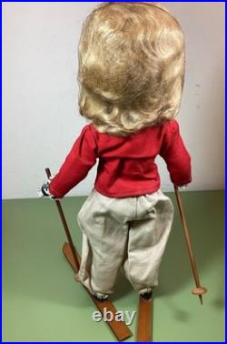 Very Rare 1939 Alexander 14 Sonja Henie Skiing Doll- All original with Clear Eyes