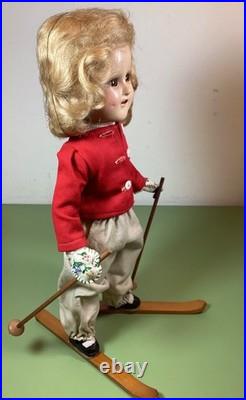Very Rare 1939 Alexander 14 Sonja Henie Skiing Doll- All original with Clear Eyes