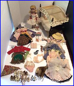 Vintage 14 Madame Alexander Doll Custom Clothing Shoes Canopy Bed Lot